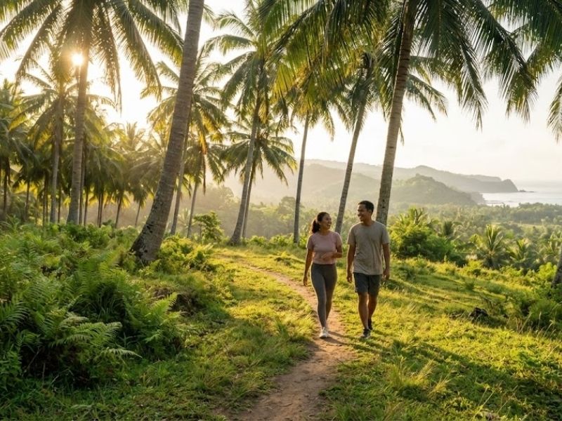 Spot foto sunset terbaik di Senggigi